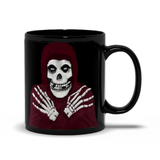-Premium quality black mug in your choice of 11oz or 15oz. High quality, durable ceramic. Microwave safe, hand washing recommended to help prevent fading. Made-to-order and shipped from USA. Classic horror serial villain fiend creepy punk rock skeleton coffee cup mug halloween icon skull misfits gift black crimson red -