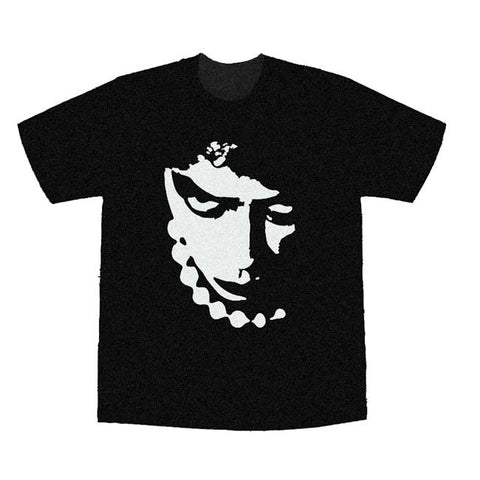 -Black, mens / unisex short sleeve graphic tee. See size chart below. Free shipping from abroad. These shirts typically arrive in 2-3 weeks. 
Goth gothic punk classic rock musical rocky furter horror comedy music tim curry face with pearls funny retro streetwear alternative fashion 90s 1990s nineties VHS stage -Black-3XL-