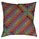 -Spun Polyester-14 x 14 inches-Sewn (no zipper)-