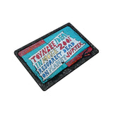 Toynbee Tile Doormat - Unique Street Art Floor Mat-Seekers, Witness Toynbee Idea Resurrected From Dead Streets No longer one man. We are the media. Thank you and goodbye.TOYNBEE IDEA IN MOVIE 2001 RESURRECT DEAD ON PLANET JUPITER. 60x40cm mat, durable printed top, non-slip backing. Peter, Arnold J. weird street art mystery souls conspiracy scifi truth graffiti Toynbee Tile-