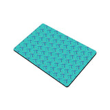 Classic Retro PDX Carpet Pattern Doormat - Brand New, Free Shipping-High quality 23.6 x 15.7in (60x40cm) doormat / floor mat. Professionally printed, durable & colorfast non-woven polyester fiber top, non-slip bottom. Indoor / outdoor use. Free Shipping Worldwide. Classic retro PDX Portland Oregon airport carpet pattern door mat. Great kitsch vintage Americana travel gift. -