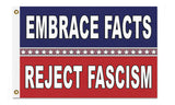 -Quality flag, single or double-sided w/blackout, grommets/pole sleeve. 2x3/3x5/1x2 Patriotic Anti-fascist Antifa Political Protest Banner Red White Blue Resist-3x2 ft-Standard-Grommets-796752936840