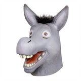 -Full over-the-head latex mask. One size fits most. Free Shipping from abroad. These masks typically arrive to the US in about 2-3 weeks. Funny stoned high derp animal halloween costume fancy dress shrek cartoon joke meme mask kid friendly spoopy goofy waffles-
