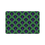 -High quality 23.6 x 15.7in (60x40cm) doormat / floor mat. Professionally printed, durable & colorfast non-woven polyester fiber top, non-slip bottom. Indoor / outdoor use. Free Shipping Worldwide. Unique classic retro horror hotel room 237 carpet pattern doormat. Great gothic housewarming gift. Blue, green and purple.-