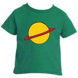 -Soft, comfortable and durable Rabbit Skins ringspun cotton fine jersey unisex toddler tee with classic cartoon planet design. Made-to-order, shipped from the USA. Short sleeves, crew neck, tear away label, CPSIA compliant. Funny retro nineties 90s kids rugrat kids graphic t-shirt 1990s redhead cosplay halloween costume-2T-Kelly Green-