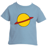 -Soft, comfortable and durable Rabbit Skins ringspun cotton fine jersey unisex toddler tee with classic cartoon planet design. Made-to-order, shipped from the USA. Short sleeves, crew neck, tear away label, CPSIA compliant. Funny retro nineties 90s kids rugrat kids graphic t-shirt 1990s redhead cosplay halloween costume-2T-Light Blue-