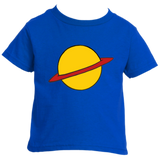 -Soft, comfortable and durable Rabbit Skins ringspun cotton fine jersey unisex toddler tee with classic cartoon planet design. Made-to-order, shipped from the USA. Short sleeves, crew neck, tear away label, CPSIA compliant. Funny retro nineties 90s kids rugrat kids graphic t-shirt 1990s redhead cosplay halloween costume-2T-Royal Blue-