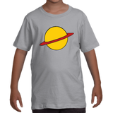 -Soft and comfortable Next Level ringspun cotton, short sleeve unisex youth tee with crew neck and high quality cartoon planet graphic print. Made-to-order and shipped from the USA. Retro 1990s nineties boys girls 90s kids t-shirt redhead cosplay halloween costume rugrat funny blue teal throwback fashion-XS-Heather Grey-