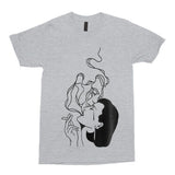 Love is Smoke... Fume of Sighs Tee - Gothic Punk Grunge Fashion Shirt-Gray-S-