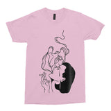 Love is Smoke... Fume of Sighs Tee - Gothic Punk Grunge Fashion Shirt-Pink-S-
