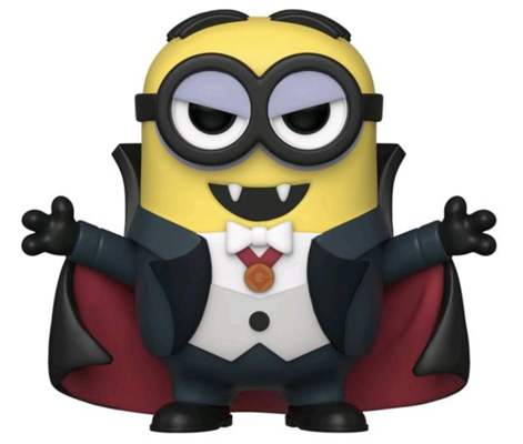 -Funko Pop! Movies: Minions Universal Monsters - Dave'acula #966 Limited Edition Dracula / Vampire Minion. This was a Halloween 2020 Walgreens Exclusive. Long since sold out and hard to find. Genuine Funko officially licensed product. Free shipping within USA. Despicable Me spooky spoopy gift retired rare HTF LE NIB-Pop! without Protector-