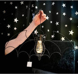 Bat Lantern - Alchemy Gothic Solar Powered LED Garden Light-A shining creature of the night to guide your dark path! Supreme quality, wireless solar bat lantern from Alchemy Gothic. Iron & plastic with LED faux antique light bulb and chain for hanging. gothic gardener gift halloween vampire hanging light lantern gothic home decor solar light porch camping spooky haunted house-
