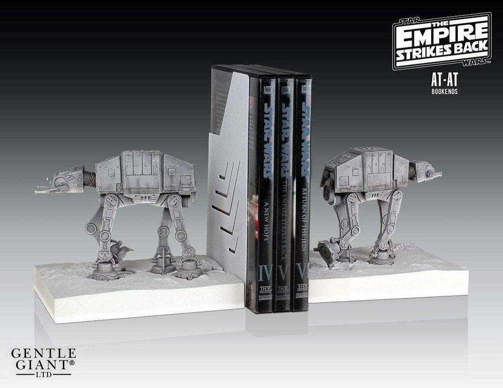 Star Wars Empire Strikes Back AT-AT Bookends, Gentle Giant w/COA-Star Wars AT-AT Imperial Walker Bookends digitally sculpted by master artisans at Gentle Giant, these AT AT Bookends feature the AT-ATs as seen traversing Hoth in pursuit of the Rebel Alliance.Highest quality polystone. Illustrated box with certificate of authenticity. Genuine officially licensed product. USA Seller-
