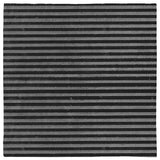 Gray & Black Grunge Gothic Pinstripe Bandana, Distressed Stripes 24in-Polyester jersey knit 24 inch square bandana, kerchief, handkerchief, hanky, neckerchief, do-rag, facemask, headscarf, babushka, hankey. Custom made. Retro vintage grunge goth gothic style pinstripes / thin distressed stripe pattern. These bandanas are made-to-order and typically ship in 2-4 business days from USA.-Horizontal-