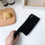 -Funny meat cleaver phone case for iPhone. Soft, shock absorbing silicone bumper case to fit Apple iPhone 14 13 12 11 Pro Max Mini XS XR 7 8 6S Plus SE
Free shipping, average delivery 2-3 weeks.
unique weird wtf weirdest kitchen knife case mobile cellphone horror chef teen cosplay accessory gift-