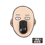 ONE PUNCH MAN Saitama Face Mousepad-Rubber mouspad with printed fabric top. Measures approximately 25x19.5cm / 9.8 x 7.7 inches. Free shipping from abroad with average delivery time of 2-3 weeks to the USA. Unique anime superhero office desk mouse pad adorkable bald head funny weird fan gift-
