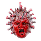 Virally Infected Mask-High quality latex over-the-head mask. One size fits most. Free shipping. Viral infection screaming human halloween medical horror costume cosplay true nightmare pandemic virus pro-science anti-stupidity protest march video stage prop mask-