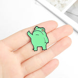 -High quality metal alloy and soft enamel pin. Measures about 1.1" tall and 0.9" wide.Free shipping from abroad with average delivery to the US in about 2 weeks.

Rude Kawaii EFF OFF Fuck You pinback badge funny gift attitude flipping off flip the bird mode quitting out go yourself done over it GFY punk pastel goth cute-