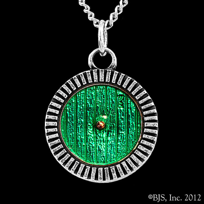 -Sterling Silver-Green-24" Mithril (Titanium) Rope Chain-