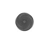 Hypnotic Spiral Pinback Buttons - 1.25in 2.25in 3in Magic Swirl Pin-High quality scratch and UV resistant mylar and metal pinback badge. 1.25, 2.25 or 3 inches. Ships in 3-5 business days from within the US. Unique black and white magic spiral pin / button.-1.25 inch Round Button-