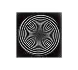 Hypnotic Spiral Pinback Buttons - 1.25in 2.25in 3in Magic Swirl Pin-High quality scratch and UV resistant mylar and metal pinback badge. 1.25, 2.25 or 3 inches. Ships in 3-5 business days from within the US. Unique black and white magic spiral pin / button.-2 inch Square Button-
