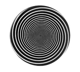 Hypnotic Spiral Pinback Buttons - 1.25in 2.25in 3in Magic Swirl Pin-High quality scratch and UV resistant mylar and metal pinback badge. 1.25, 2.25 or 3 inches. Ships in 3-5 business days from within the US. Unique black and white magic spiral pin / button.-3 inch Round Button-
