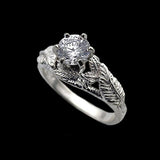 -4 US-Sterling Silver-Cubic Zirconia-