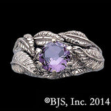 -4 US-Sterling Silver-CZ Amethyst-