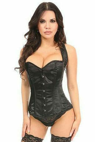 Lavish Black Satin Full Back Sweetheart Corset – Domestic Platypus