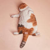 -Nicely detailed 1:6 scale lethargic fat cat figurine with plush mini cat bed. Cat is crafted in high quality resin and measures approximately 13x6.5x3cm / 5.3x2.6x1.2in. New in box, guaranteed quality. Free shipping. Funny sweet realistic collectible 1/6 orange black white brown gray tabby kitty figure gift miniature-