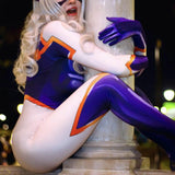 -My Hero Academia Yu Takeyama "Mt. Lady" zentai style cosplay bodysuit. Mask not included.Made of high quality polyester and spandex material, well sewn with colorfast fade-resistant printing. Adult and Youth Sizes. Free shipping. Bodycon sexy leotard halloween giantess GTS anime macrophilia fetish roleplay costume-
