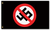 No 45 Protest Flag, Anti-Trump Anti-Fascist Protest Banner NO45 Symbol-High quality, professionally printed polyester flag in your choice of size and style, single or double-sided with blackout layer, grommets or pole pocket / sleeve. 2x1ft / 1x2ft, 3x2ft / 2x3ft, 5x3ft / 3x5ft, custom. Fully customizable. No 45 NO45 Symbol Anti-Trump anti-fascist resistnce protest banner flag, Resist -