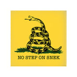 No Step on Snek Pinback Buttons, Gasden Don't Tread on Me Snake Parody-High quality scratch and UV resistant mylar and metal pinback badge. 1.25, 2.25 or 3 inches. Ships in 3-5 business days from within the US. No Step on Snek Funny Gadsden "Don't Tread on Me" snake flag parody meme-2 inch Square Button-