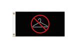 -High quality, professionally made polyester flags, double stitched edges, 1x2 2x3 or 3x5, grommets or pole pocket. Single-side reverse or fully double-sided. SCROTUS Out of My Uterus Roe v Wade Protest March Banner Women's Rights and Equality Laws Off My Body My Choice Abortion is Healthcare RESIST Far Right Patriarchy-2x1 ft - Black-Standard-Grommets-