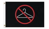 -High quality, professionally made polyester flags, double stitched edges, 1x2 2x3 or 3x5, grommets or pole pocket. Single-side reverse or fully double-sided. SCROTUS Out of My Uterus Roe v Wade Protest March Banner Women's Rights and Equality Laws Off My Body My Choice Abortion is Healthcare RESIST Far Right Patriarchy-3x2 ft - Black-Standard-Grommets-