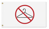 -High quality, professionally made polyester flags, double stitched edges, 1x2 2x3 or 3x5, grommets or pole pocket. Single-side reverse or fully double-sided. SCROTUS Out of My Uterus Roe v Wade Protest March Banner Women's Rights and Equality Laws Off My Body My Choice Abortion is Healthcare RESIST Far Right Patriarchy-5x3 ft - White-Standard-Grommets-