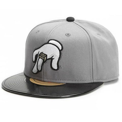 Funny 3D NO REQUESTS DJ CAP Unique Vinyl Record Weird Hiphop Fashion Gift-