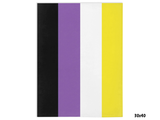 -High quality printed image on a luxurious, soft and warm 100% polyester minky fleece blanket. Double-sided blankets are printed on both sides. Single-sided blankets are white on the reverse.This item is made to order and typically ships in 3-5 business days from the USA. LGBTQIA LGBTQX Nonbinary Non-Binary Enby Pride-