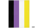 -High quality printed image on a luxurious, soft and warm 100% polyester minky fleece blanket. Double-sided blankets are printed on both sides. Single-sided blankets are white on the reverse.This item is made to order and typically ships in 3-5 business days from the USA. LGBTQIA LGBTQX Nonbinary Non-Binary Enby Pride-