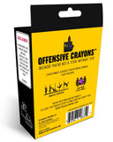 Offensive Crayons: Porn Pack Edition - Dirty Adult Coloring Gift, USA-Finally, crayons as dirty as your browser history.All the excitement of tentacles, ASMR and cat girls, but with none of the actual imagery that would turn on your step-sister. Anal Bleach Peach, Just the Tip Teal, I Think I’m Going to…Cream and other groan worthy colors. Funny naughty sexual kinky adult coloring. -