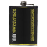 -Funny Olde Fortran Flask. Brand New 8oz stainless steel flask with easy closure screw cap lid with artwork on waterproof vinyl that fully wraps around the flask. Measures 5.5" tall and 3.75" wide and holds eight shots. Choice of just the flask, flask & stainless steel funnel or with gift box containing stainless steel funnel & shot glas-