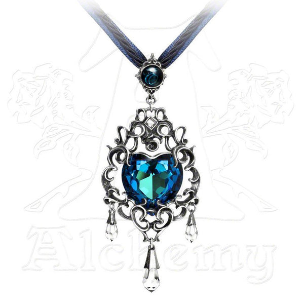 Empress Eugenies Blue Heart Necklace, Alchemy Gothic – Domestic