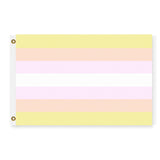 Pangender Pride Flag, NonBinary LGBTQ LGBTQIA Rights Equality Banner-High quality indoor / outdoor pole flag in your choice of size & style. Single or double sided, grommets or pole sleeve / pocket. Fully customizable. LGBTQIA LGBTQI LGBTQX LGBTQ Gender Equality Rights Protest Festival Banner pan gender pangender nonbinary genderflux genderfluid genderless agender genderqueer-3 ft x 2 ft-Standard-Grommets-