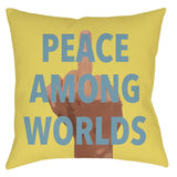 -Spun Polyester-14 x 14 inches-Sewn (no zipper)-