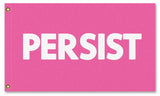 PERSIST FLAG, Custom Color & Sizes - Rights & Equality Protest Banner-High quality, professionally printed polyester flag. Single or fully double-sided, grommets or pole pocket / sleeve. 2x1ft / 1x2ft, 3x2ft / 2x3ft, 5x3ft / 3x5ft, custom. Fully customizable. Rights Equity Equality Womens LGBTQ LGBTQX LGBTQIA Anti-Fascist Antifa Progressive Pole Flag USA America RESIST Fascism United-5 ft x 3 ft-Pink-Standard - Grommets-796752936208