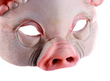 -High quality EVA pig masquerade style half-face mask with elastic band. One size fits most. Free shipping from abroad. Typically arrives in 2-3 weeks to the USA. Funny creepy weird costume cosplay technoblade gamer carnival pigs piggy piggies oink oink detailed plastic halloween fancy dress hog animal farm gag-