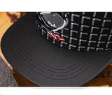 Plaid Check Embroidered Pigeon Snapback Cap Classy Hiphop Fashion Hat-