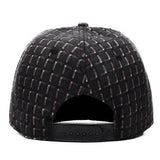 Plaid Check Embroidered Pigeon Snapback Cap Classy Hiphop Fashion Hat-