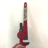 Pipe Wrench Lifesize Cosplay PU Foam Prop Melee Weapon 18 inches 46cm-High quality, 1:1 lifesize red iron pipe wrench / plumber's monkey wrench prop or LARP melee weapon. Soft PU foam. Realistic painted detailing, 18 inches (46cm). Ideal for Half-Life, TF2 Engineer, Pub-G, Fallout, Bioshock, Call of Duty Black Ops, The Walking Dead or other FPS gaming cosplay. Free Shipping Worldwide. -
