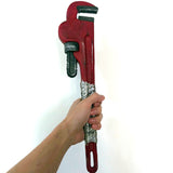 Pipe Wrench Lifesize Cosplay PU Foam Prop Melee Weapon 18 inches 46cm-High quality, 1:1 lifesize red iron pipe wrench / plumber's monkey wrench prop or LARP melee weapon. Soft PU foam. Realistic painted detailing, 18 inches (46cm). Ideal for Half-Life, TF2 Engineer, Pub-G, Fallout, Bioshock, Call of Duty Black Ops, The Walking Dead or other FPS gaming cosplay. Free Shipping Worldwide. -